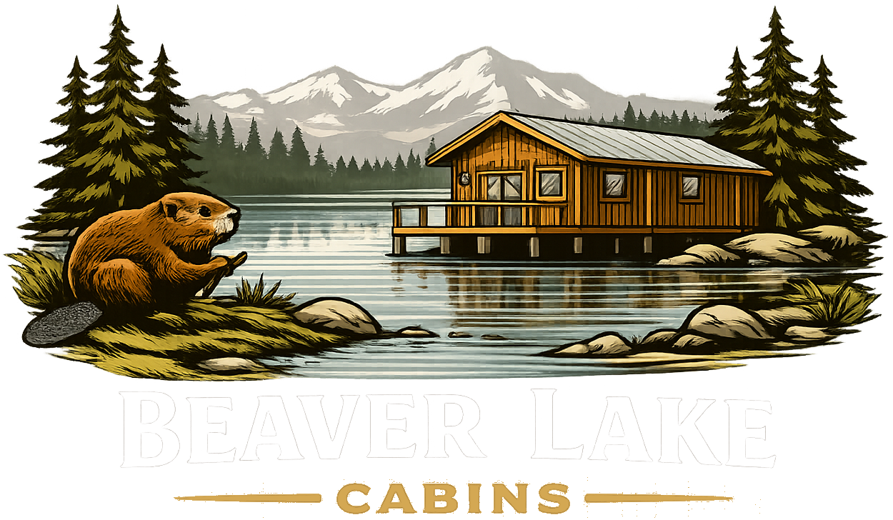 Beaver Lake Cabins building handcrafted log cabins